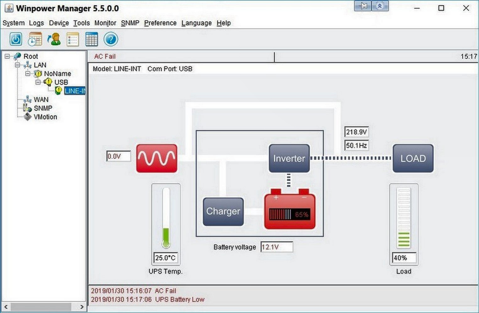 Внутренняя сетевая карта snmp