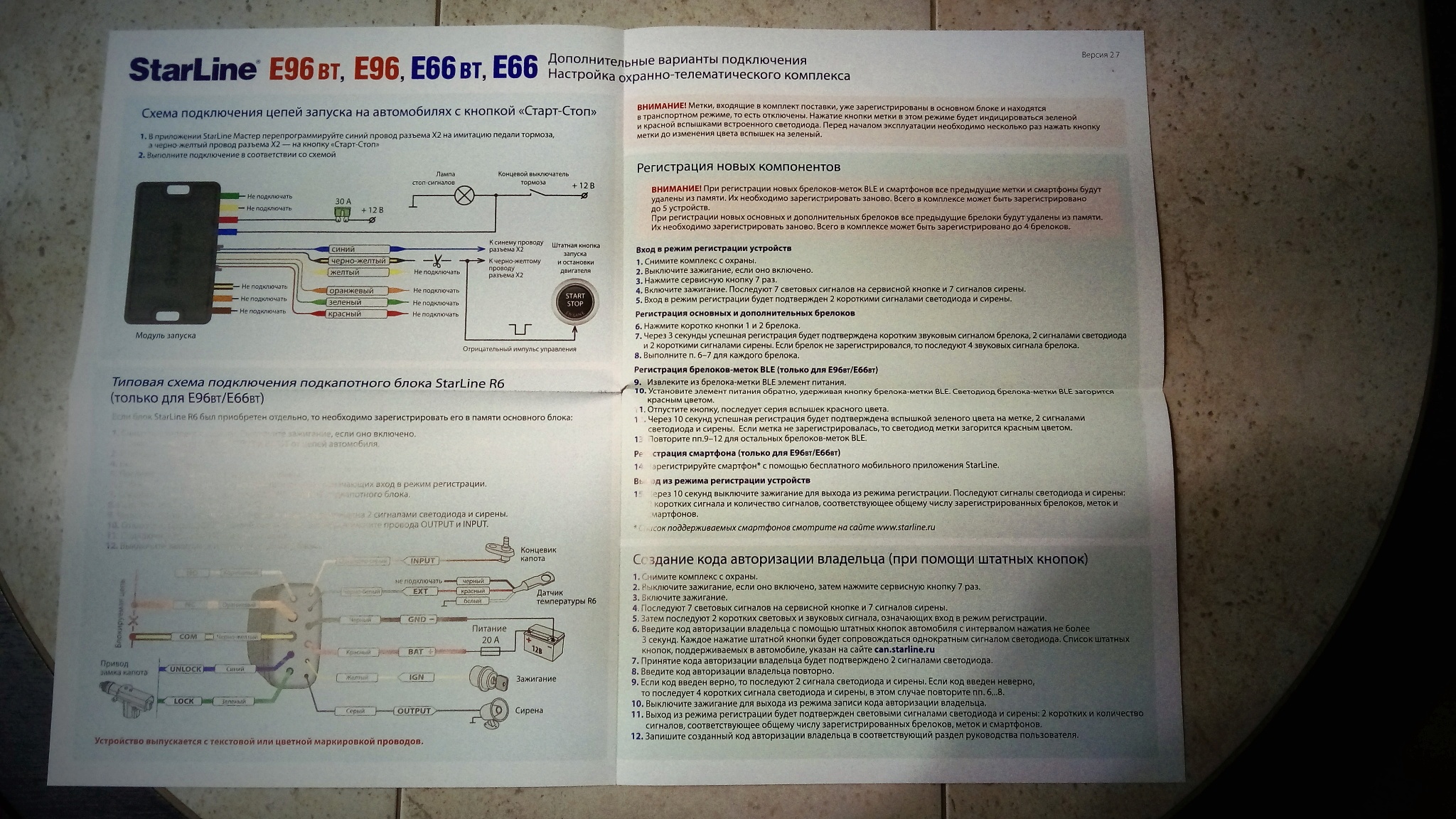 Starline e96 карта