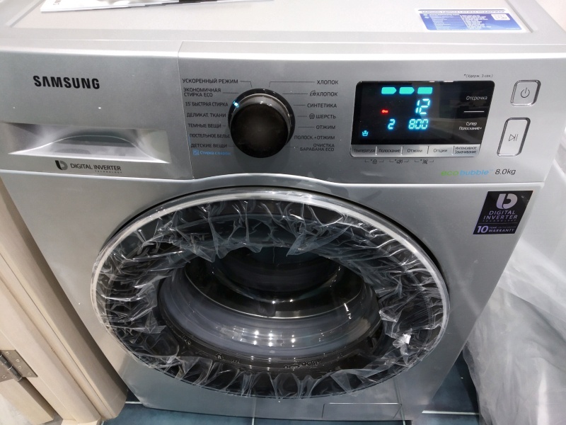 Лучшая стиральная машина 2020 года - WW80K62E07S Samsung