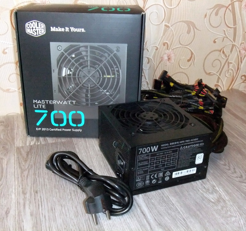 Купить блок питания Cooler Master 700W MasterWatt Lite 700  (MPX-7001-ACABW-ES) в интернет-магазине ОНЛАЙН ТРЕЙД.РУ