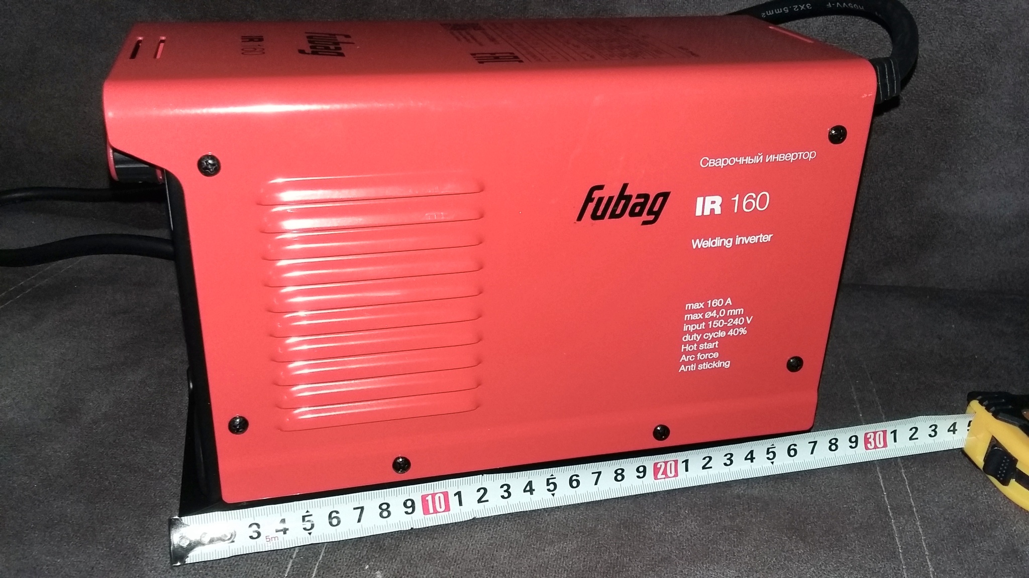 Обзор от покупателя на Сварочный аппарат FUBAG IR 160, инверторный ...