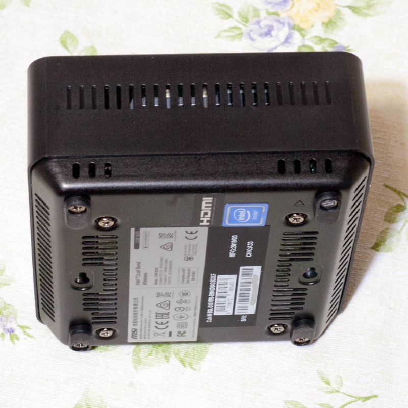 Обзор на Неттоп MSI Cubi N 8GL-019XRU slim Cel N4000/4Gb/500Gb 7.2k/HDG/noOS/WiFi/Black - изображение 4