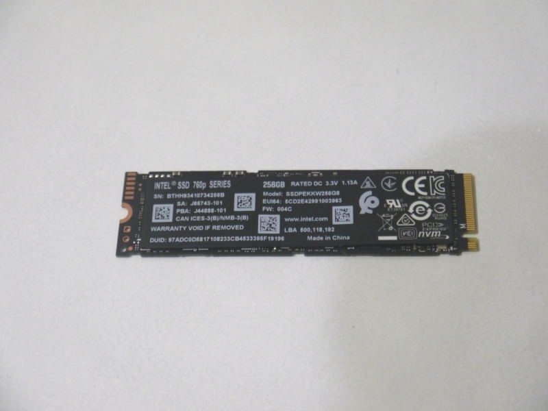 weed City flower petal SSD диск INTEL M.2 2280 760p Series 256GB PCI-E x4 TLC (SSDPEKKW256G8) —  купить в интернет-магазине ОНЛАЙН ТРЕЙД.РУ
