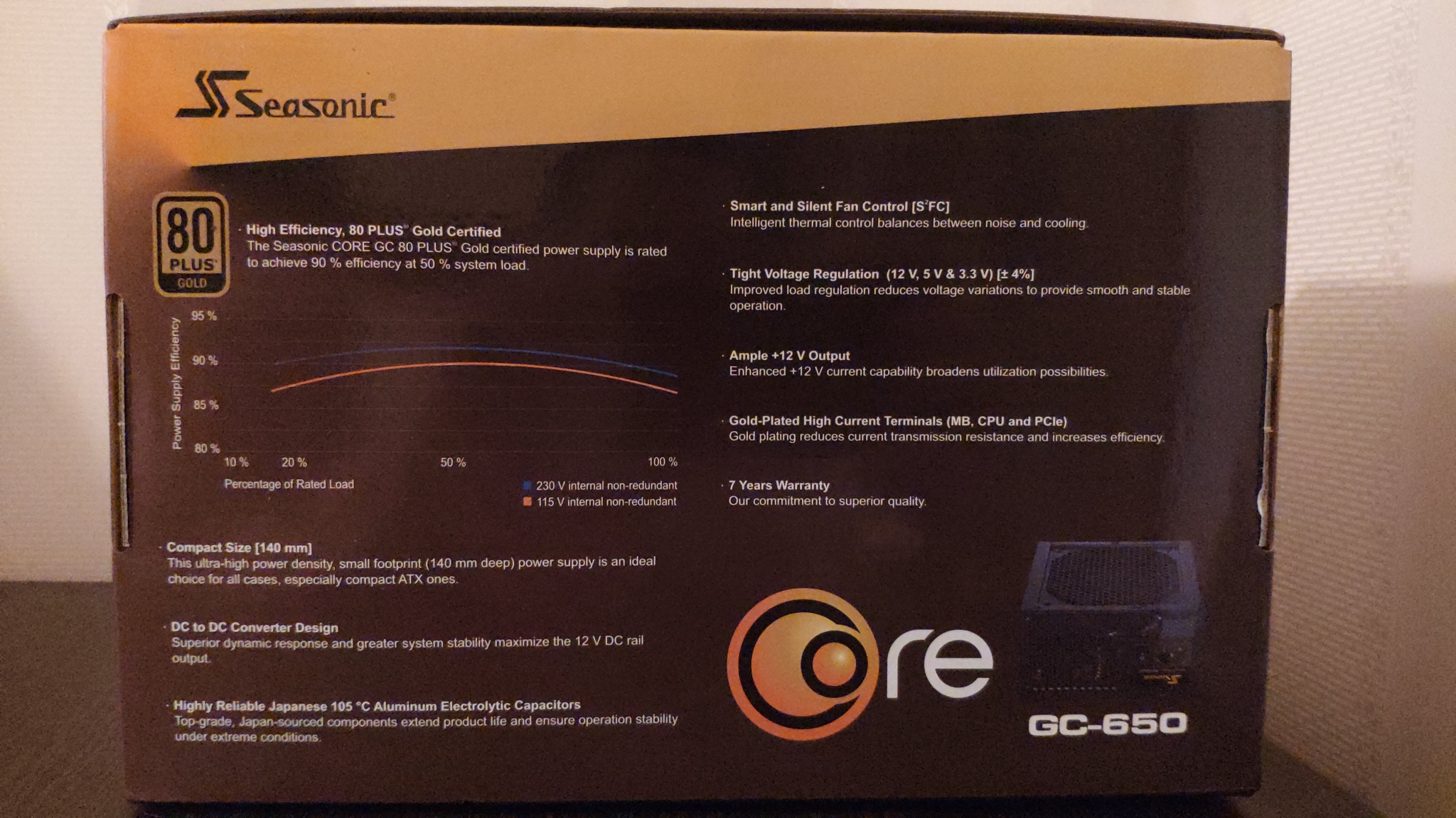 Core GC 650W - 80 Plus Gold