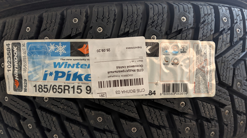 Шина winter i pike rs2 w429 185 65 r15 92t