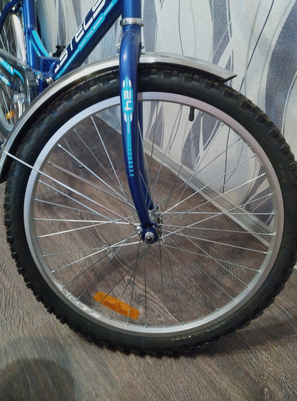 Обзор на Складной велосипед Stels Pilot 710 24 (Z010) 2018, синий, рама 16" - изображение 3