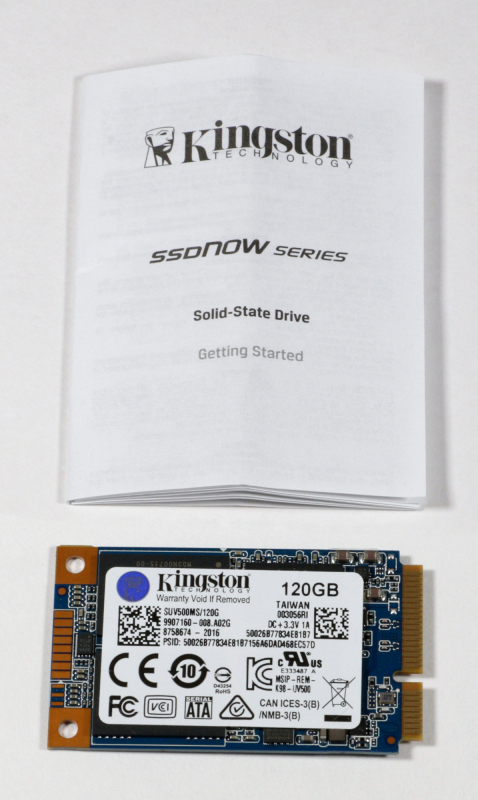 Обзор на SSD диск KINGSTON mSATA SSDNow UV500 120 Гб SATA III TLC SUV500MS/120G - изображение 4