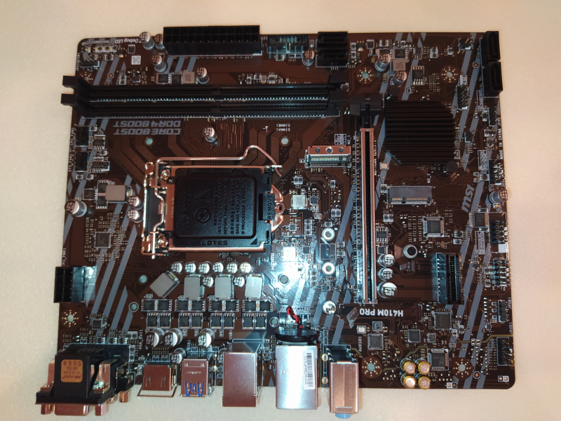 Подключение материнской платы asrock h410m