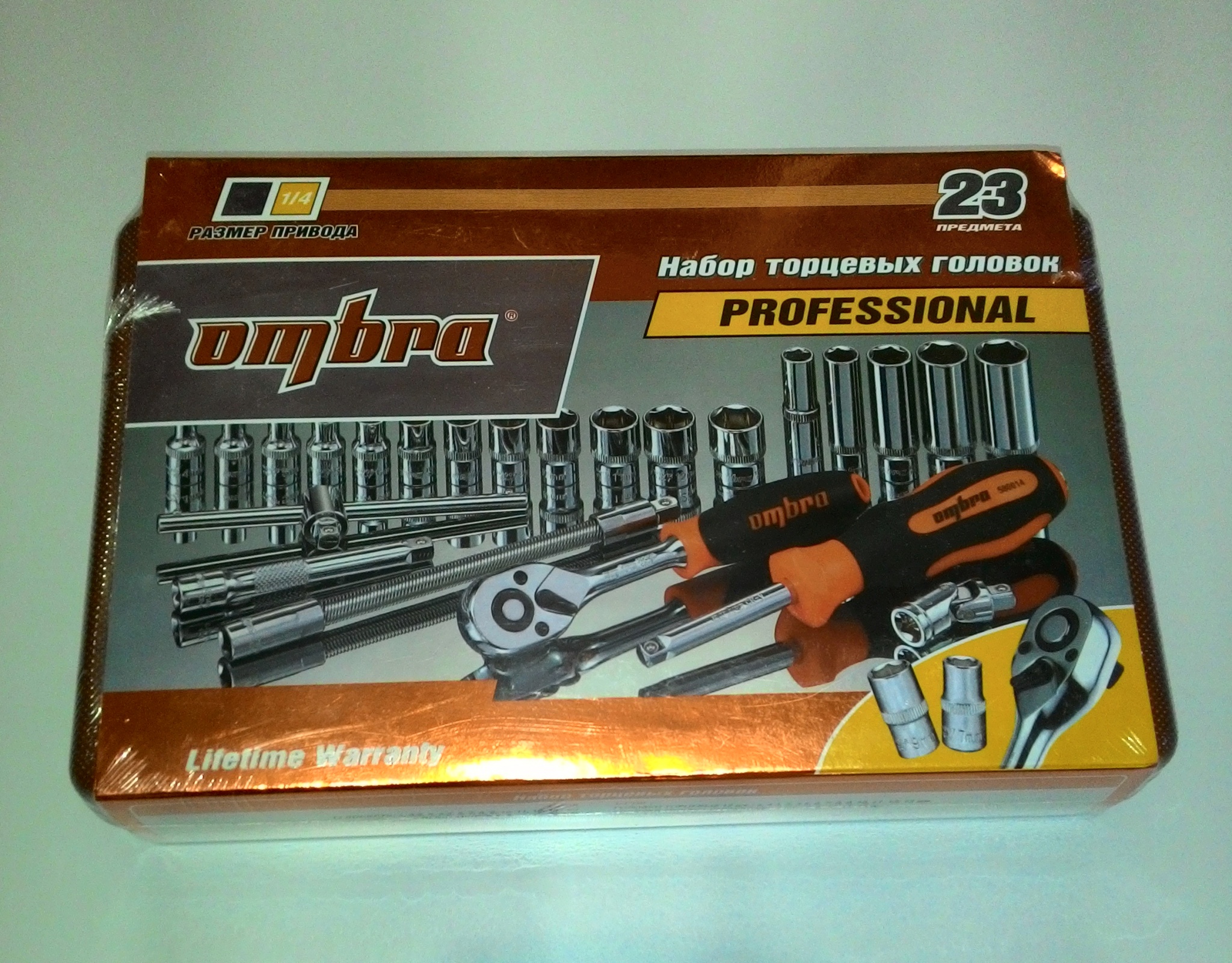 Набор головок  23 предмета 1/4"  (07121)