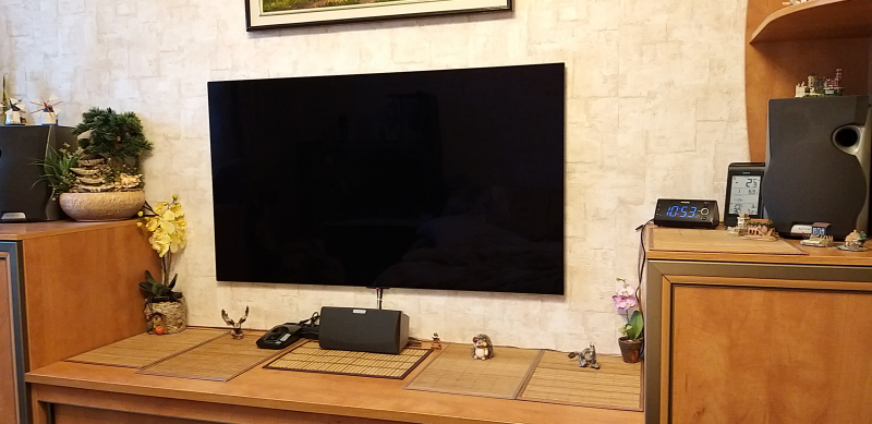 Установка lg oled 55g1rla на стену