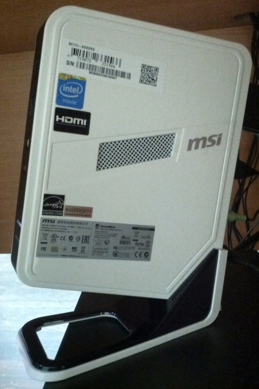 Обзор на Неттоп MSI Wind Box DC111-045XRU Intel Celeron 1037U(1.8GHz)4Gb/500Gb/Intel HD/DOS/White-Black - изображение 2