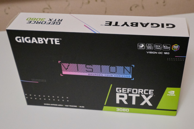 Обзор на Видеокарта GIGABYTE GeForce RTX 3080 10240Mb VISION OC (GV-N3080VISION OC-10GD) - изображение 2