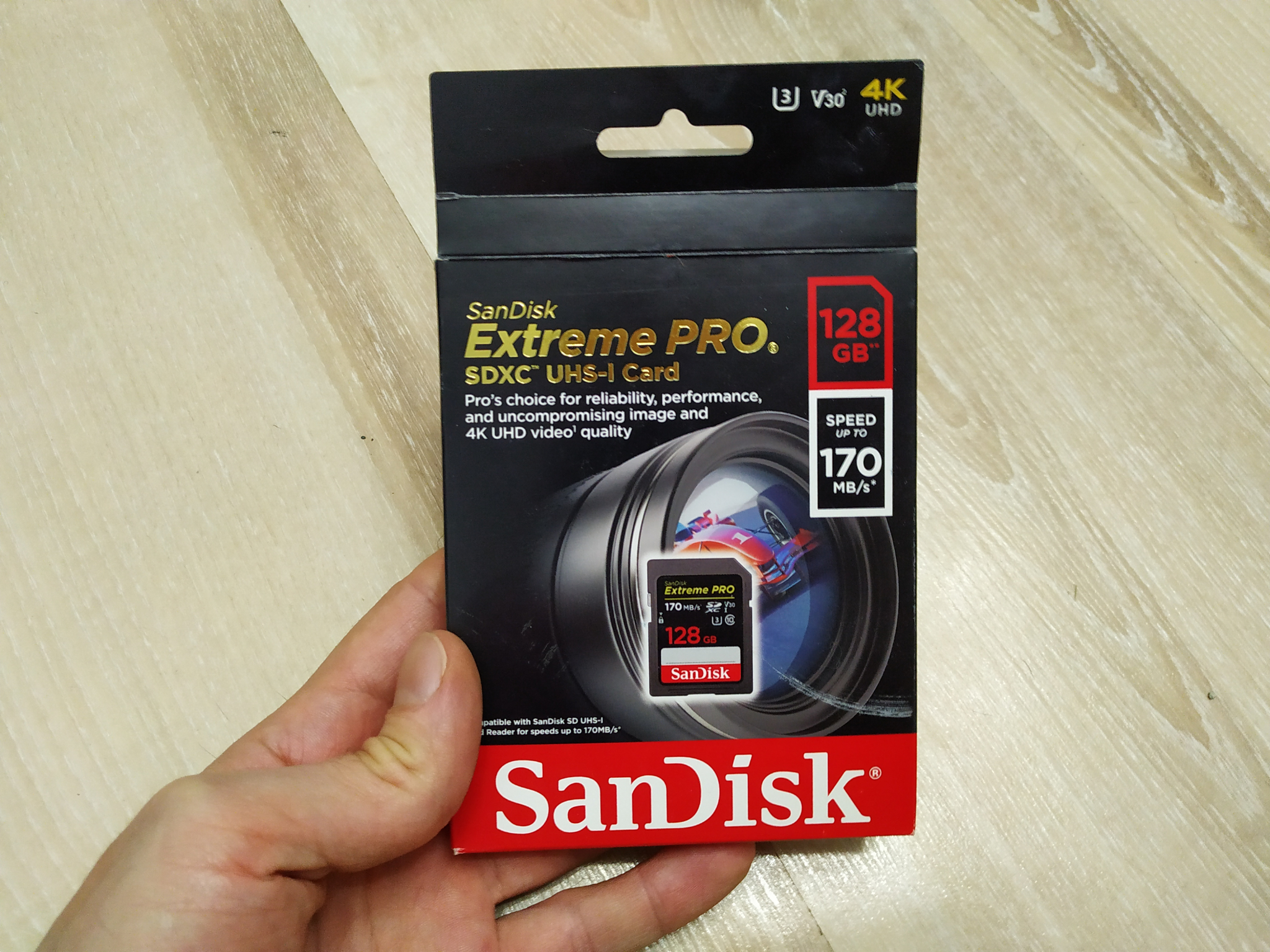 Карта памяти sdxc sandisk 64gb extreme pro uhs i u3 v30