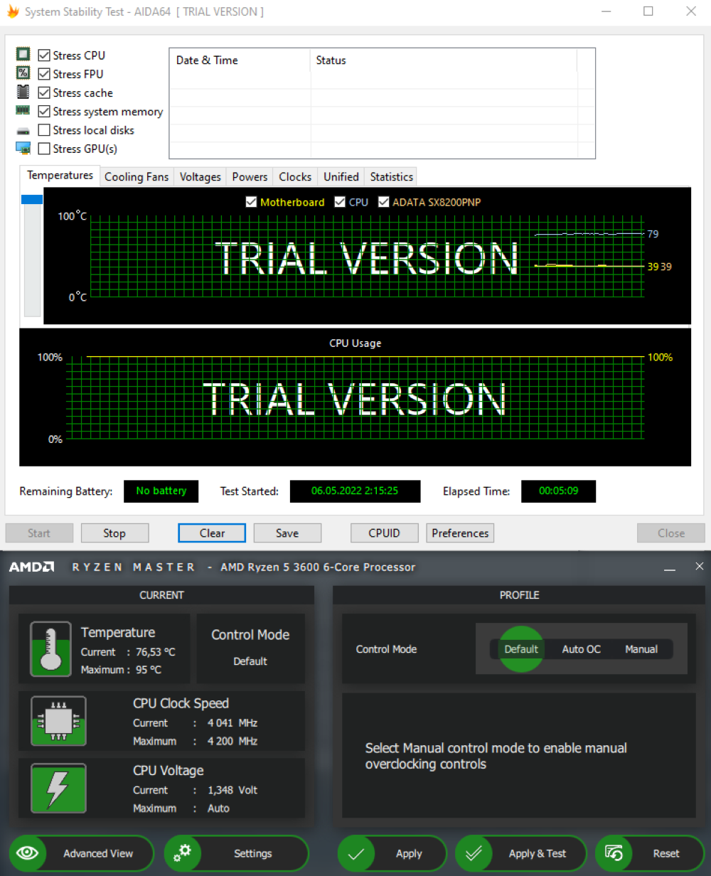  Mailru    ryzen 5 3600  aida64