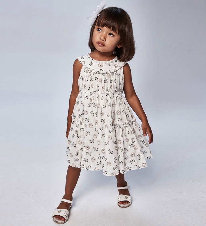 Платье MAYORAL 3943/3 для девочки, цвет бежевый, размер 116 — купить в ...