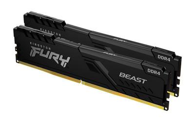 Оперативная память Kingston DDR4 16Gb (2x8Gb) 3200 MHz pc-25600 FURY Beast Black (KF432C16BBK2/16) — купить в интернет-магазине ОНЛАЙН ТРЕЙД.РУ