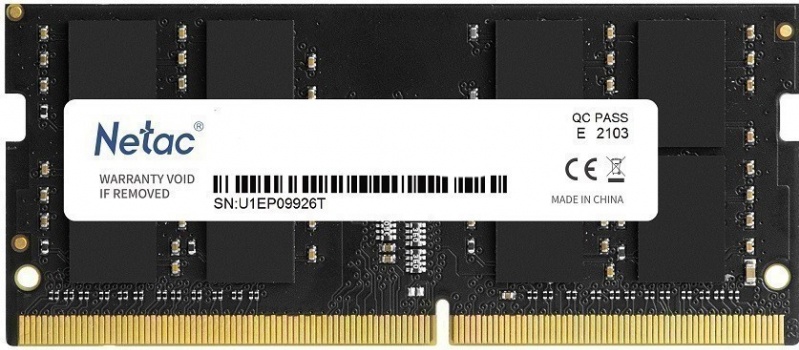 Оперативная память Netac DDR4 SO-DIMM 8Gb 3200MHz pc-25600 (NTBSD4N32SP-08) — купить в интернет-магазине ОНЛАЙН ТРЕЙД.РУ