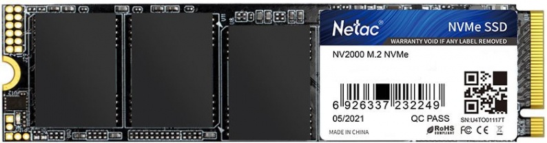 SSD диск NETAC M.2 (2280) NV2000 1000Gb PCIe NVMe 3.0 x4 3D NAND NT01NV2000-1T0-E4X — купить в интернет-магазине ОНЛАЙН ТРЕЙД.РУ