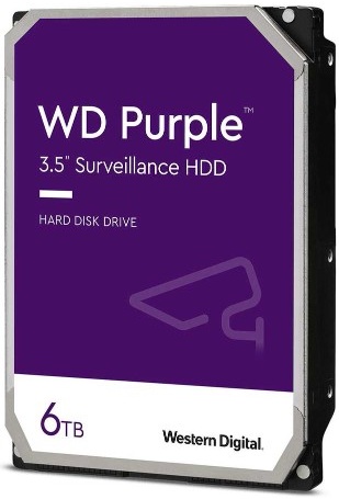 Жесткий диск 3.5 Western Digital WD Purple 6 ТБ, SATA III, 128 Mb, 5400rpm (WD62PURX) - купить в интернет-магазине ОНЛАЙН ТРЕЙД.РУ