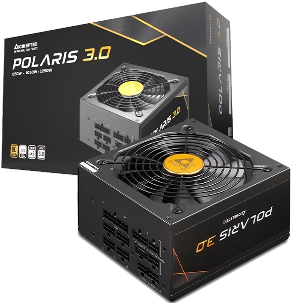 Блок питания CHIEFTEC Polaris 3.0, 1250W, 80+ Gold, ATX3.0 (PPS-1250FC-A3) — купить по низкой цене в интернет-магазине ОНЛАЙН ТРЕЙД.РУ