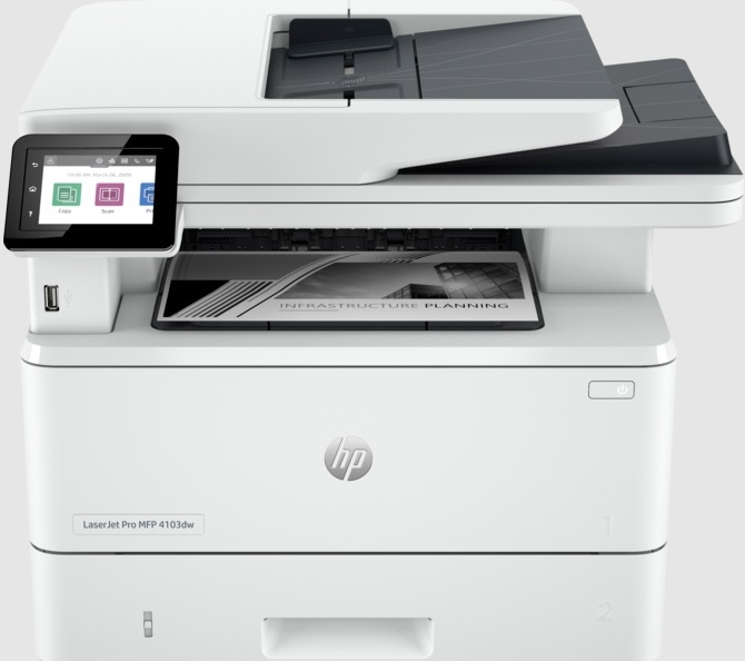 МФУ HP LaserJet Pro MFP M4103dw (стартовый картридж 3050 стр.) 2Z627A — купить по низкой цене в интернет-магазине ОНЛАЙН ТРЕЙД.РУ