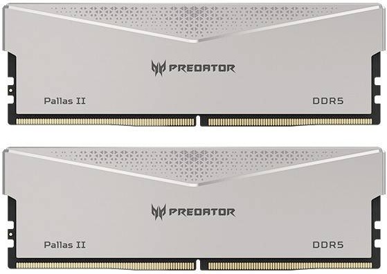 Оперативная память DDR5 Acer Predator Pallas II 64Gb (2x32Gb) 6000Mhz CL32 (32-38-38-76) 1.35V Silver — купить в интернет-магазине ОНЛАЙН ТРЕЙД.РУ