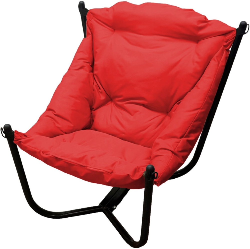 Кресло ЧИЛ, черное основание, красная подушка 12360406 — купить в интернет-магазине ОНЛАЙН ТРЕЙД.РУ