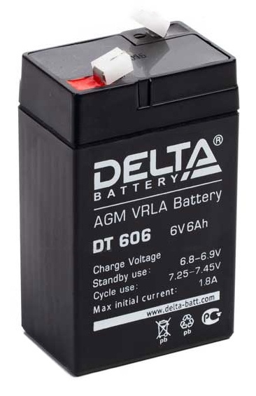 Аккумулятор DELTA BATTERY DT 606- купить по выгодной цене в интернет-магазине ОНЛАЙН ТРЕЙД.РУ Тула