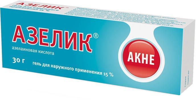 Лекарственное средство Азелик гель д/нар. прим. 15% 30г №1 (АКРИХИН .