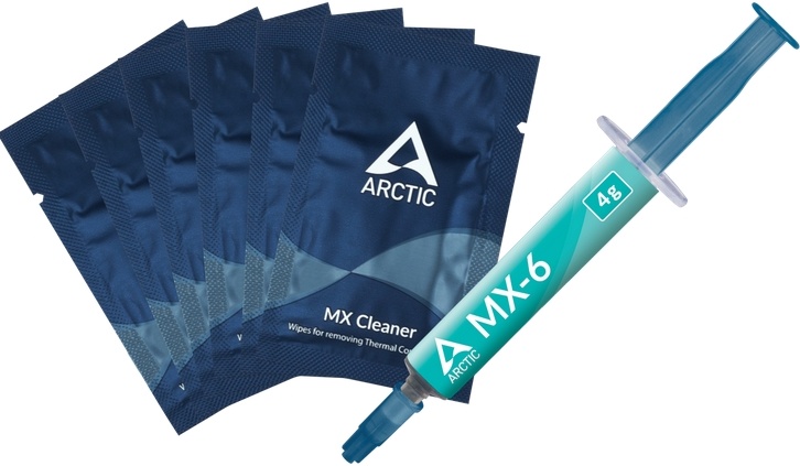 Термопаста ARCTIC MX-6 4г + 6 салфеток MX Cleaner (ACTCP00084A)- купить по выгодной цене в интернет-магазине ОНЛАЙН ТРЕЙД.РУ Рязань