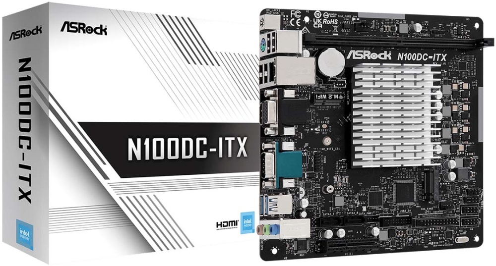 Материнская плата ASRock N100DC-ITX (Intel N100, mini-ITX) — купить по низкой цене в интернет-магазине ОНЛАЙН ТРЕЙД.РУ