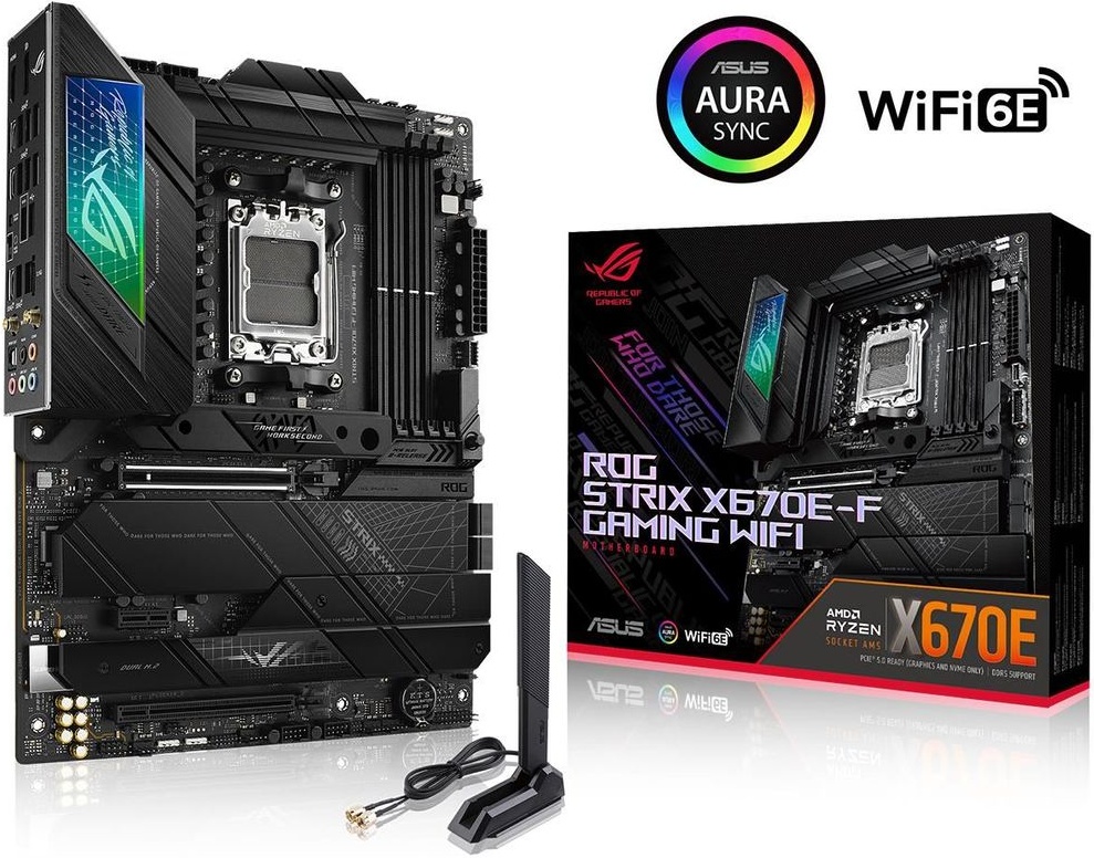 Материнская плата ASUS ROG STRIX X670E-F GAMING WIFI (AM5, ATX) — купить в интернет-магазине ОНЛАЙН ТРЕЙД.РУ