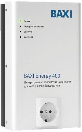 Стабилизатор напряжения BAXI Energy 400 инверторный для котельного оборудования ST40001 — купить по низкой цене в интернет-магазине ОНЛАЙН ТРЕЙД.РУ