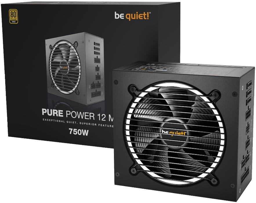 Блок питания be quiet! Pure Power 12 M 750W Gold ATX 3.0 BN343 — купить в интернет-магазине ОНЛАЙН ТРЕЙД.РУ