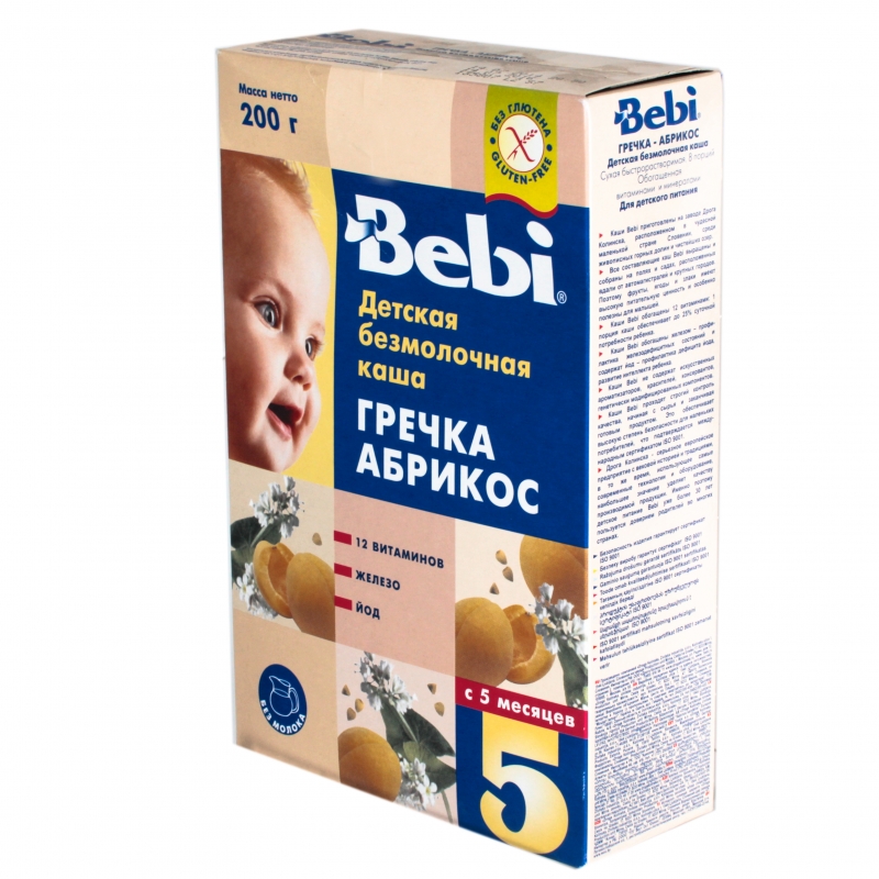 Каша bebi гречневая с 4 мес