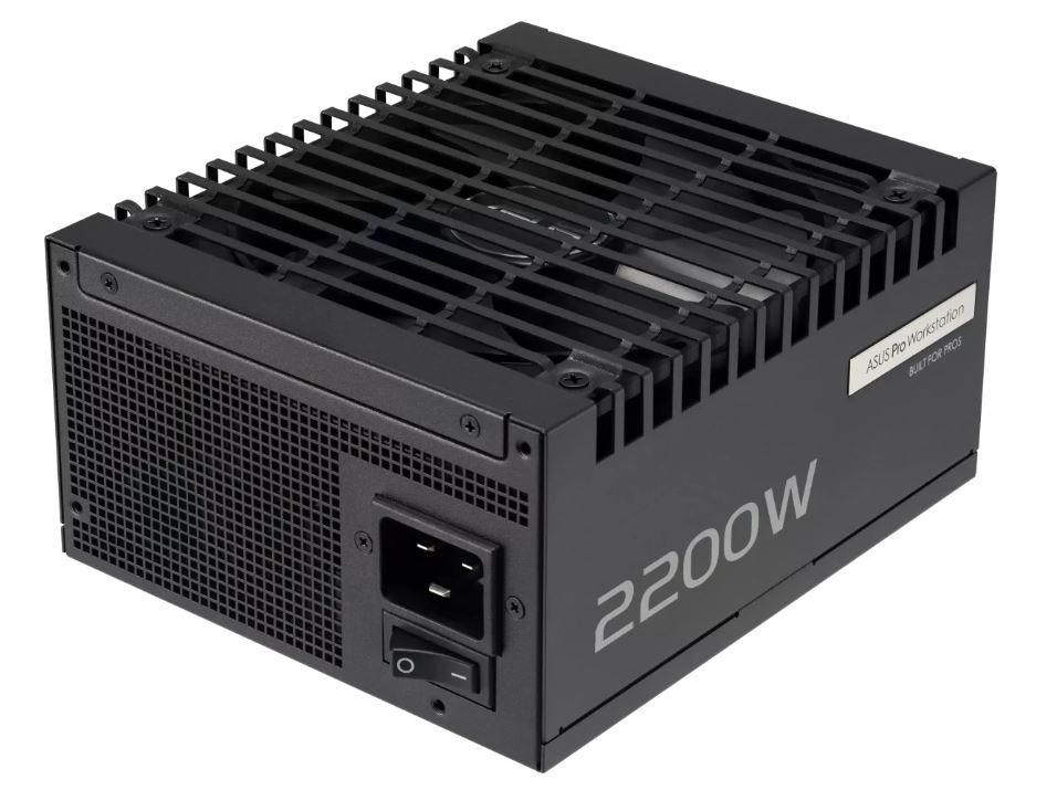 Блок питания ASUS Pro WS 2200W, 2200Вт, 80+ Platinum, 135мм, модульный, черный