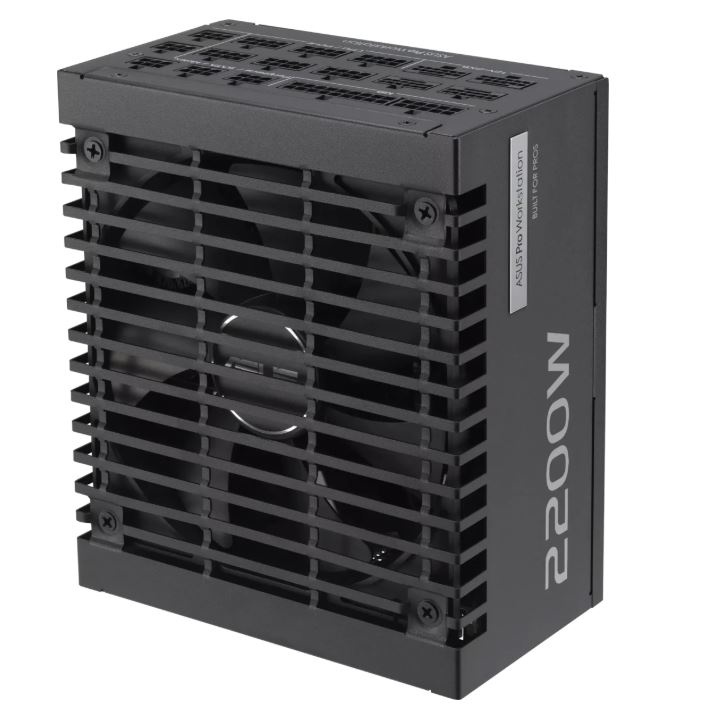 Блок питания ASUS Pro WS 2200W, 2200Вт, 80+ Platinum, 135мм, модульный, черный, вид 4