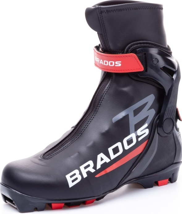 Ботинки лыжные BRADOS для конькового хода Race Skate NNN, black, размер 38 211B-NNN/38 — купить по низкой цене в интернет-магазине ОНЛАЙН ТРЕЙД.РУ