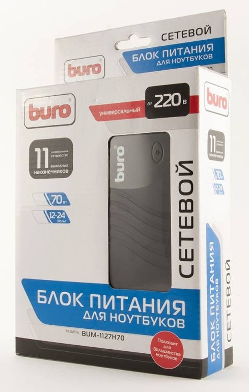 Блок питания для ноутбука БЮРОКРАТ BUM-1127H70 70W 11-коннекторов ...