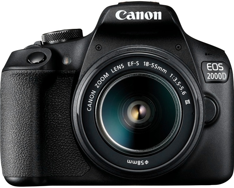 Цифровой зеркальный фотоаппарат Canon EOS 2000D Kit 18-55 DC III ...