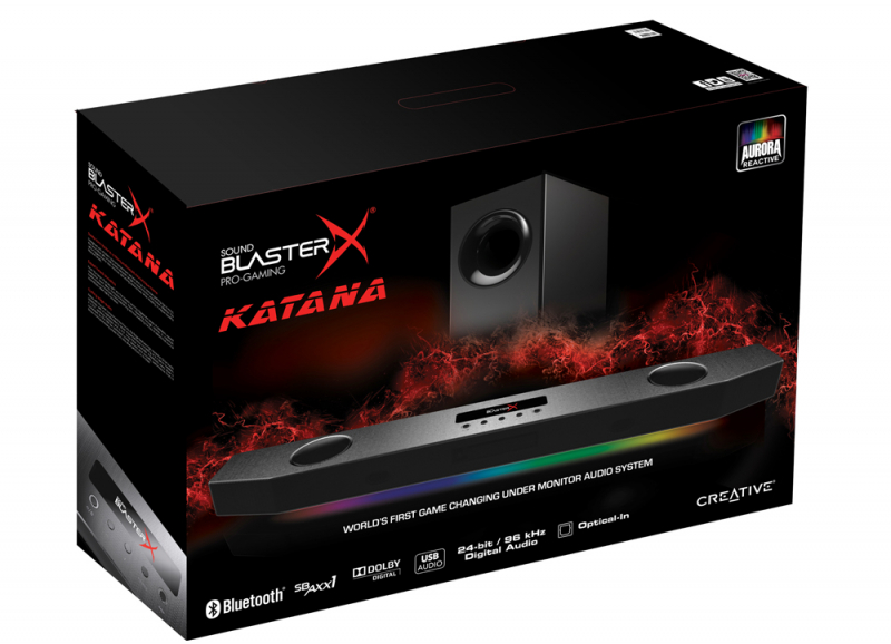 Creative Sound BlasterX Katana 最大150W出力 PC/TV/PS4/スマホ対応 Dolby Digital光  純正専門店