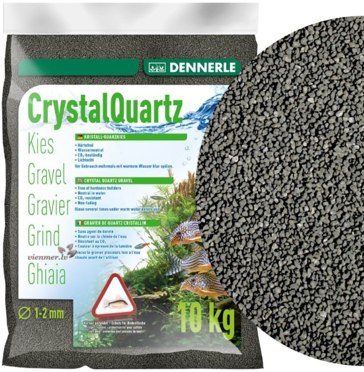 Грунт Dennerle Kristall-Quarz, гравий фракции 1-2 мм, цвет черный, 10 кг. DEN1733 — купить по низкой цене в интернет-магазине ОНЛАЙН ТРЕЙД.РУ