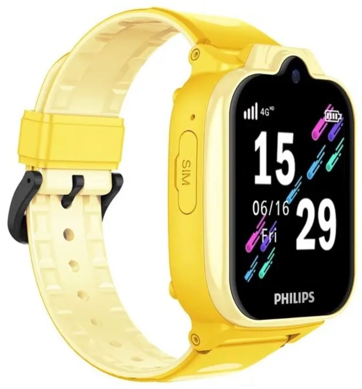 Детские умные часы Philips W6610 желтые CTW6610YL00 - купить по выгодной цене в интернет-магазине ОНЛАЙН ТРЕЙД.РУ Тула