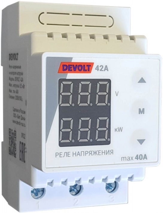 Реле напряжения devolt. Реле напряжения devolt