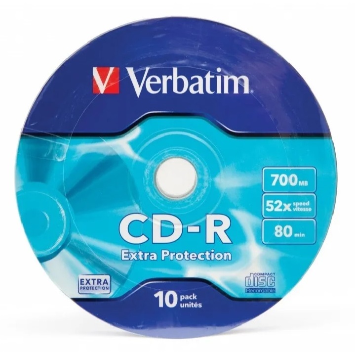 Диск Verbatim CD-R 700Mb 52x bulk (10шт) (43725) — купить в интернет-магазине ОНЛАЙН ТРЕЙД.РУ