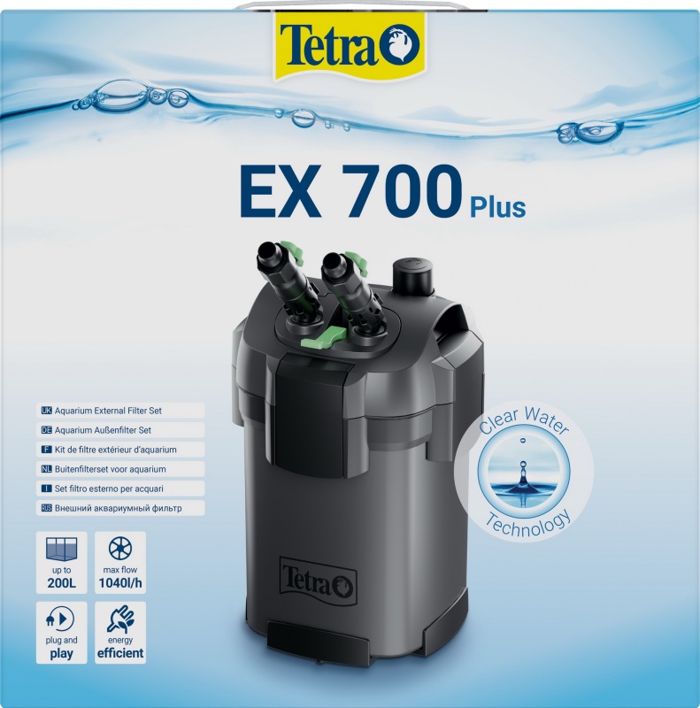 Внешний фильтр для аквариума Tetra EX700 plus, 1040л/ч, 7,5Вт, на 100 ...