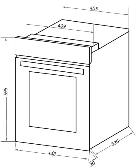 Maunfeld eoec 516b духовой шкаф электрический