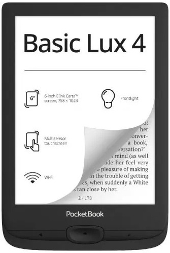 Купить электронная книга PocketBook 618 Basic Lux 4 black PB618-P-WW в интернет-магазине ОНЛАЙН ТРЕЙД.РУ