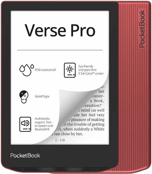 Электронная книга PocketBook 634 Verse Pro red PB634-3-WW — купить по низкой цене в интернет-магазине ОНЛАЙН ТРЕЙД.РУ