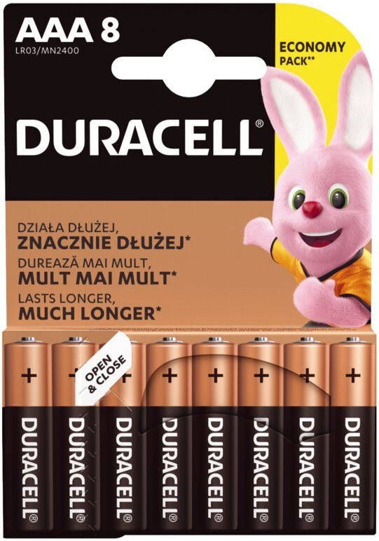 Элемент питания Duracell Basic LR03-8BL AAA бл 8 — купить в интернет-магазине ОНЛАЙН ТРЕЙД.РУ